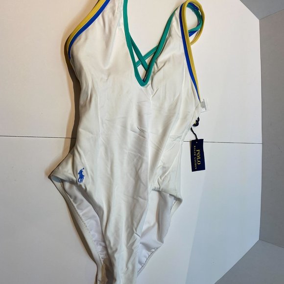 NWT Polo Ralph Lauren White Swimsuit size XS - Picture 3 of 5